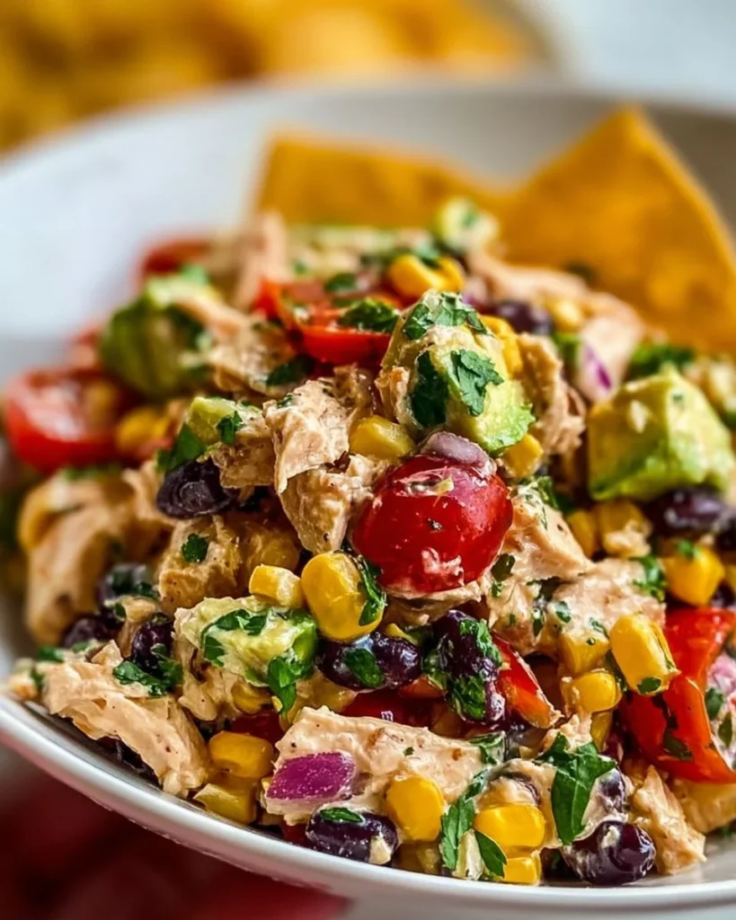 Delicious Southwestern chicken salad with fresh ingredients and bold flavors