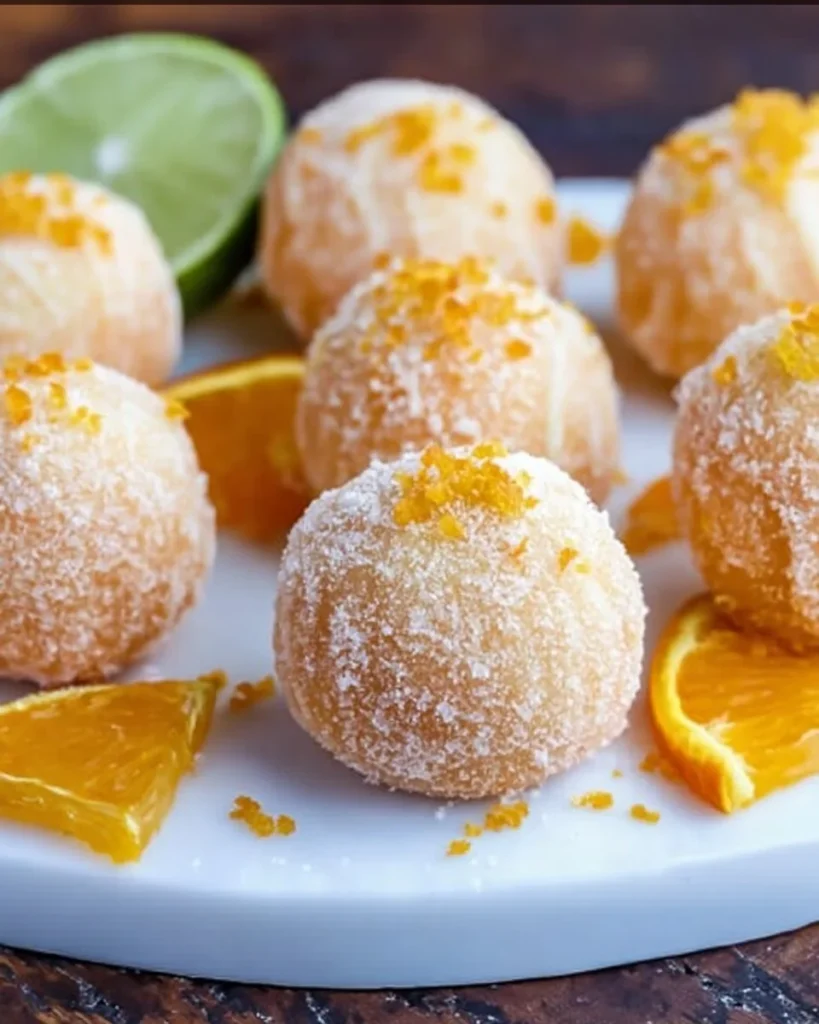 Delicious orange margarita truffles crafted with chocolate and citrus flavors.