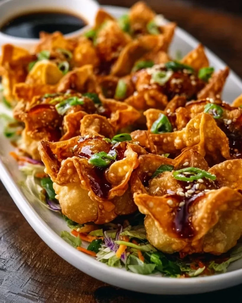 Delicious chicken wonton tacos served with fresh ingredients and toppings