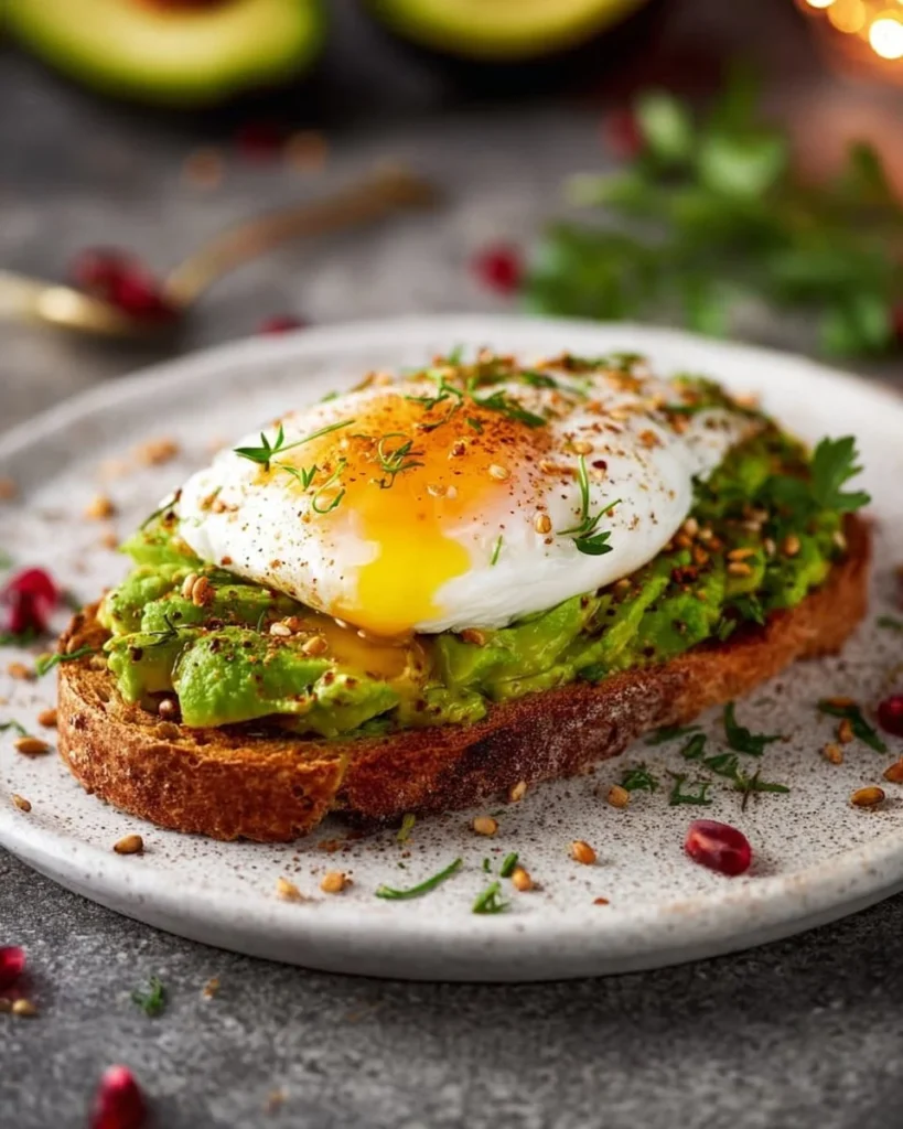Avocado toast wall art printable for modern kitchen decor