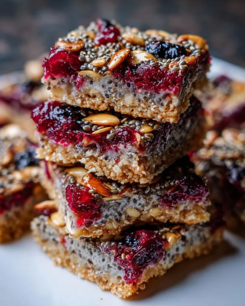 Healthy breakfast bars made with oats, nuts, and dried fruits for a nutritious start